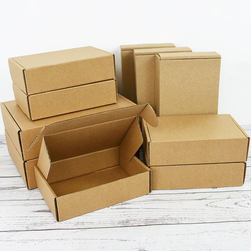 Wedding Supply.Box - 5 шт., 3 размера, коричневый крафт-картон,