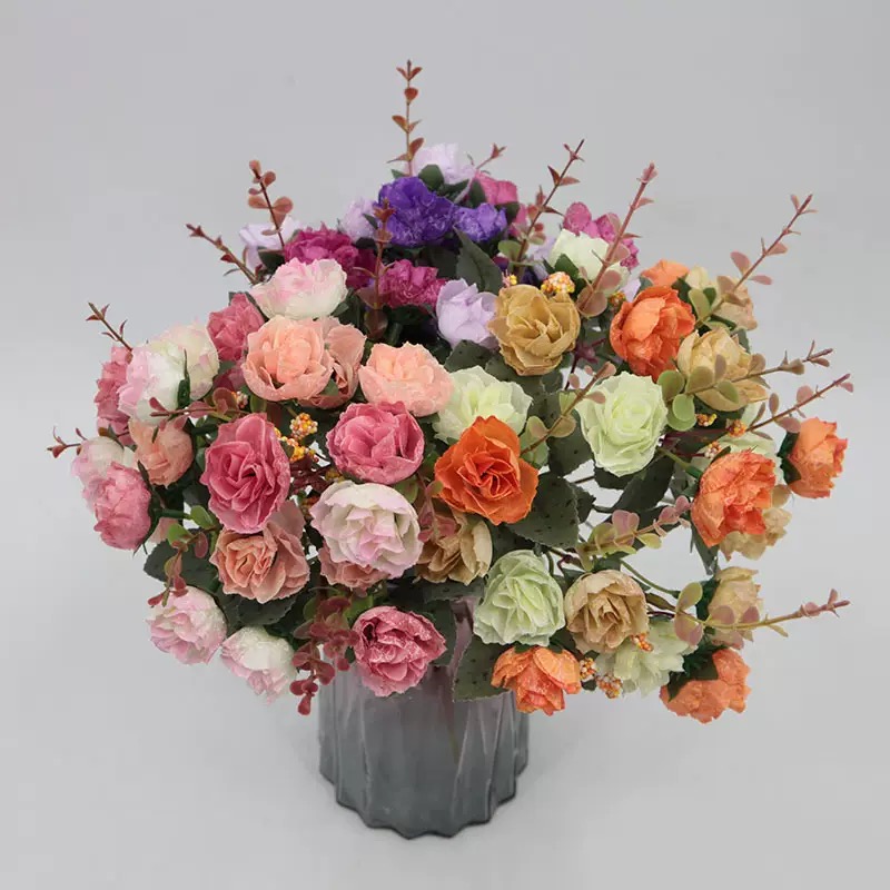 Supplier Wedding - Оптовая продажа: матовые сине-фиолетовые шелковые цветочные
