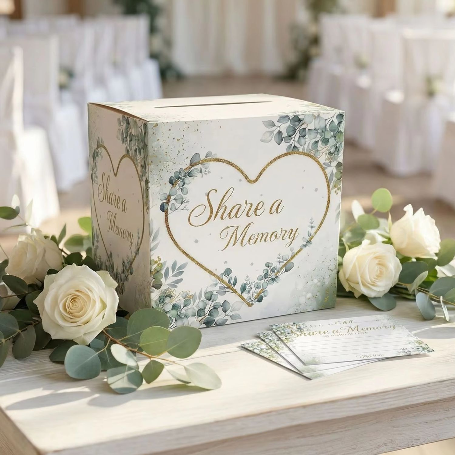 Wedding Supply.Box - Белая коробка для свадебных открыток с