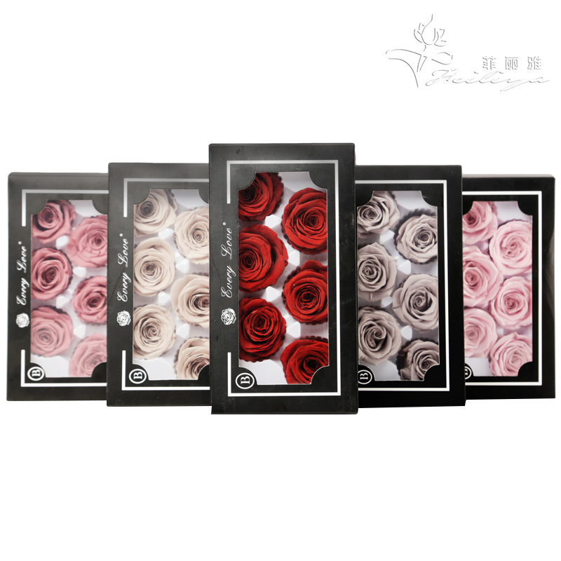 Wedding Supply In Bulk - 6 шт. головки вечных цветов розы,