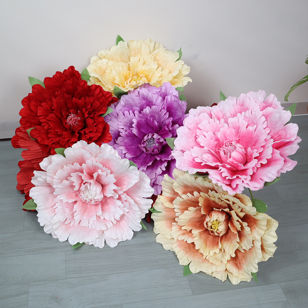 Wedding Supply In Bulk - Искусственные бархатные пионы 30-80 см, оптом,