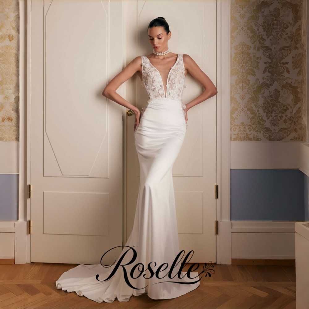 Свадебное платье ROSELLE с кру – обзор и цена Wedding Qw
