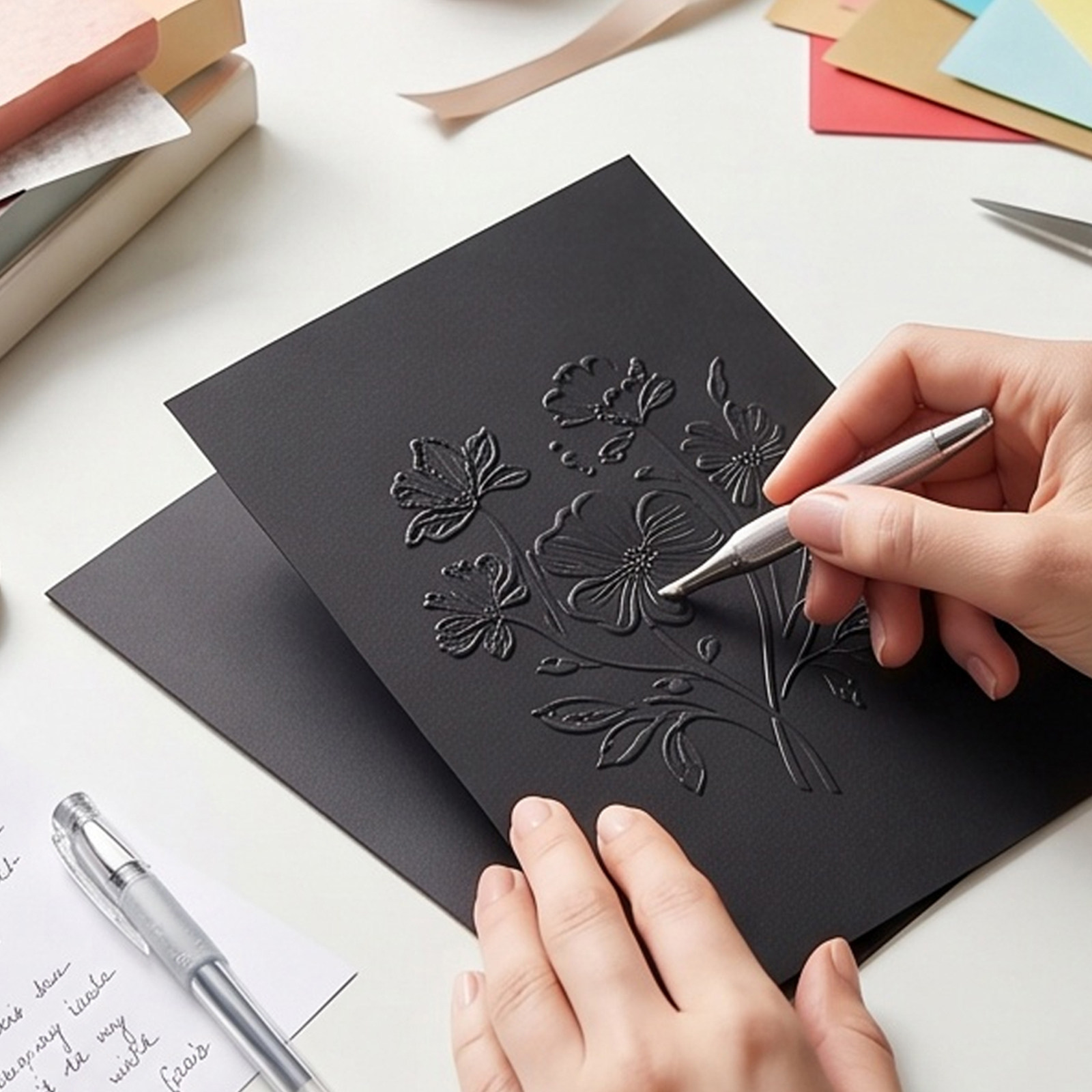 60 листов черной плотной бумаг – обзор и цена Papercraft Supply Invitation